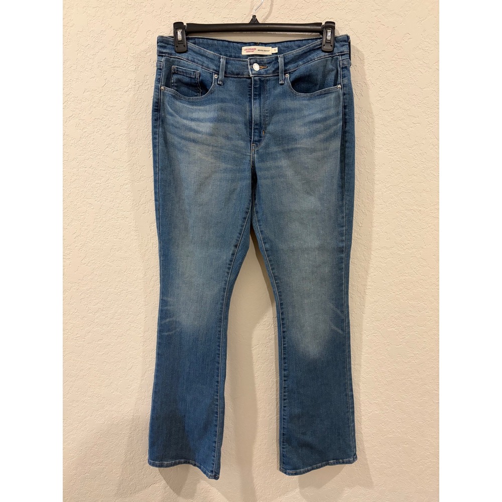 Levi Strauss Signature Mid-Rise Bootcut Jeans Medium Wash Blue Size 12L